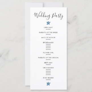 🌸 💍 Wildflowers Wedding Welcome Program