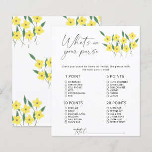 Wildflowers What's in your purse game