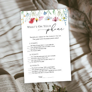 Wildflowers What's on Your Phone Baby Game