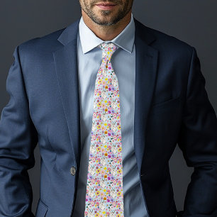 Wildflowers White Mountain Goat Nature Wildlife Tie