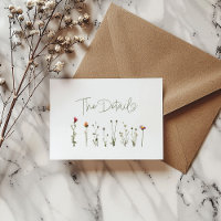 Wildflowers white wedding the details