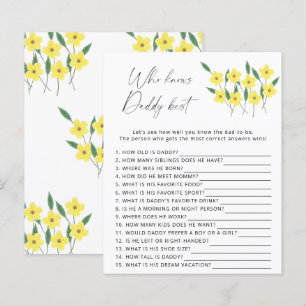 Wildflowers Who knows daddy best game