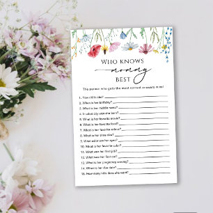 Wildflowers Who knows Mummy best Game