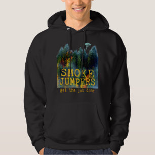 Wildland Firefighter Smokejumper Thin Red Line Hoodie