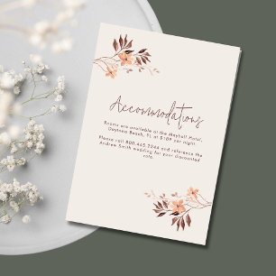 Wildlfower Boho Accommodations Details Enclosure Card
