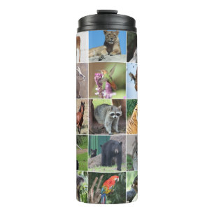 Wildlife 15 Animals Pictured in the Wild Thermal Tumbler