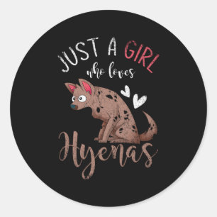 Wildlife Africa Animal Hyena Classic Round Sticker