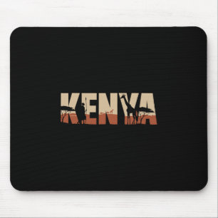 Wildlife African Vacation Travel To Kenya  Mouse Mat