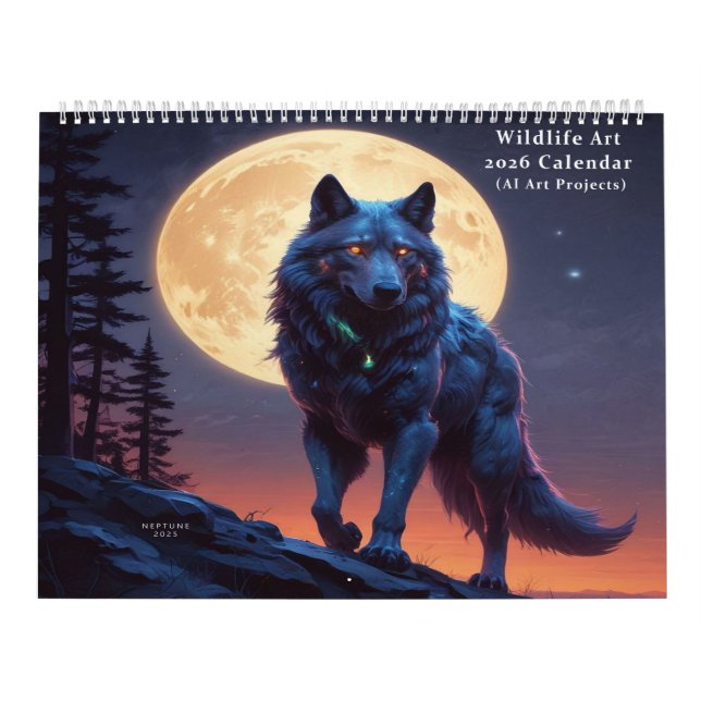 Wildlife AI Digital Art Calendar (Cover)