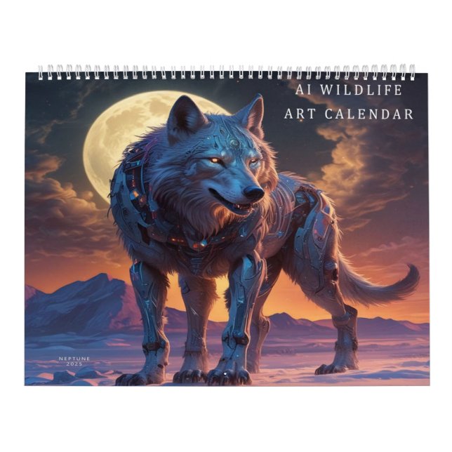 Wildlife AI Digital Art Calendar (Cover)
