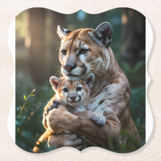  Wildlife Animal Coaster, Safari Home Decor. Paper Coaster