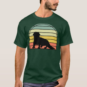Wildlife Animal Gift Zoo Keeper Retro Otter T-Shirt