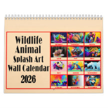 Wildlife Animal Lovers Colour Splash Art 2026