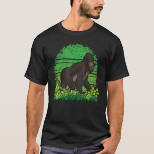 Wildlife Animal Monkey   Rainforest Ape Retro Gori T-Shirt