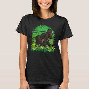 Wildlife Animal Monkey Rainforest Ape Retro Gori T-Shirt