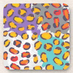Wildlife animal pattern coaster