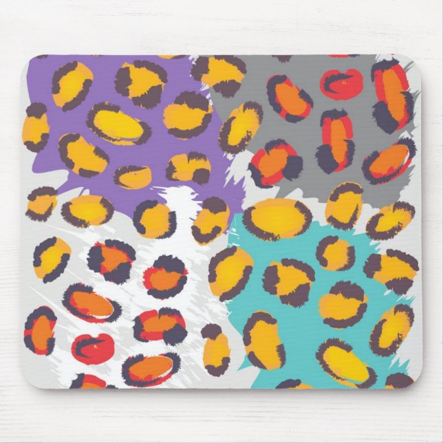 Wildlife animal pattern mouse mat (Front)