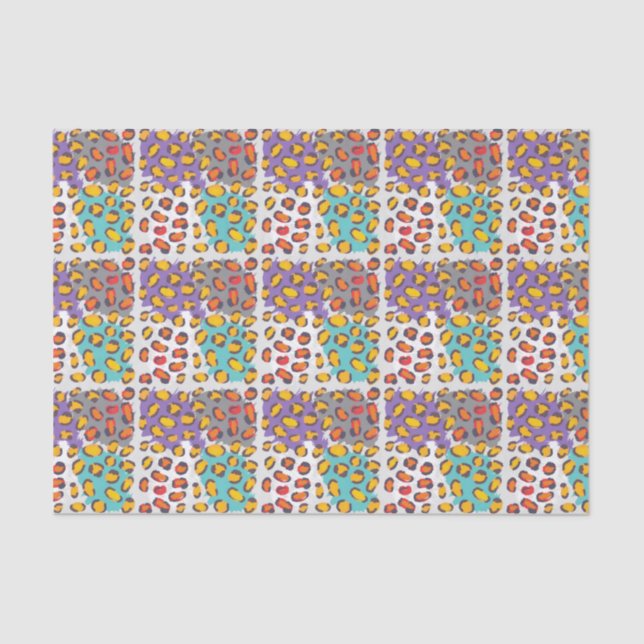 Wildlife animal pattern tissue paper (Front)