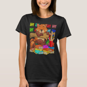 Wildlife Animal School Student Cute Red Panda T-Shirt
