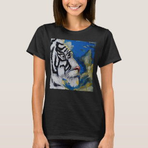 Wildlife Animal Tiger white mountain T-Shirt