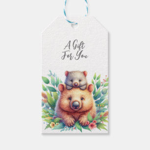 Wildlife Animal Wombat Gift Tags