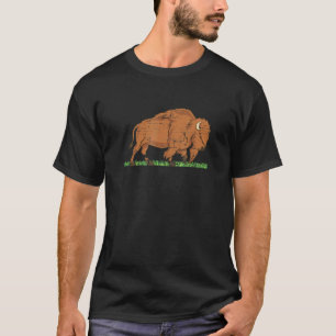 Wildlife Animal Zoo Keeper Bison American Buffalo T-Shirt