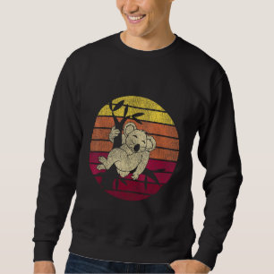 Wildlife Animal Zoo Keeper Retro Australian Koala Sweatshirt