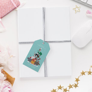 Wildlife Animals Christmas Tree Holiday Gift Tags