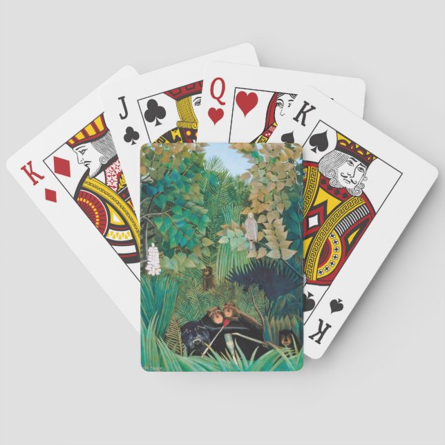 Wildlife Animals in Tropical Forest Playing Cards (Back)
