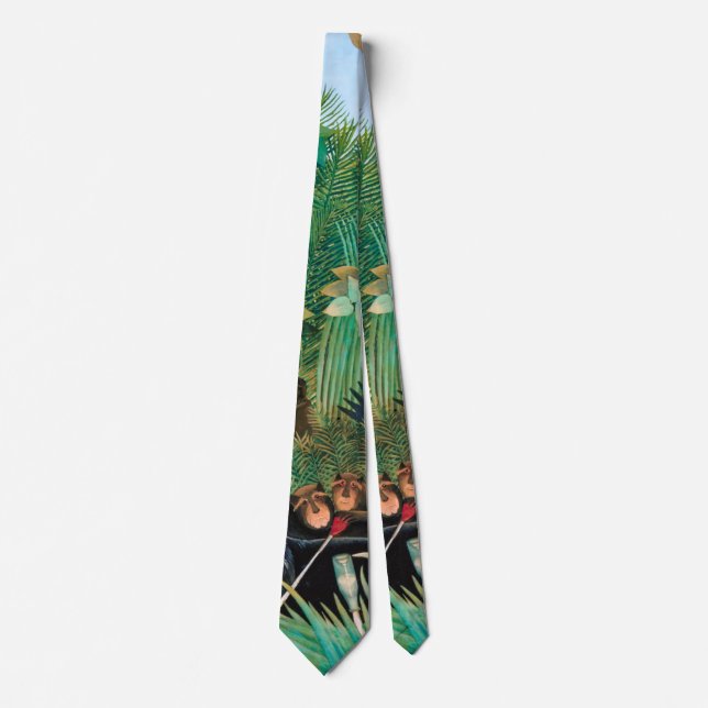 Wildlife Animals in Tropical Forest Tie (Front)