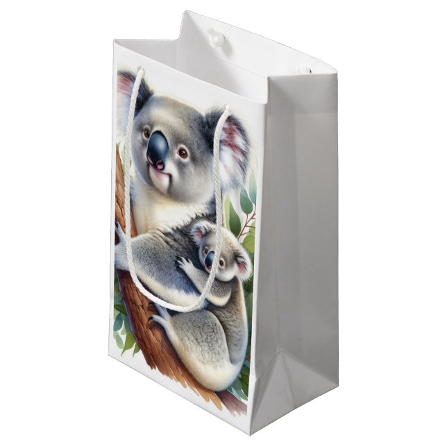 Wildlife Animals Koala Small Gift Bag (Front Angled)