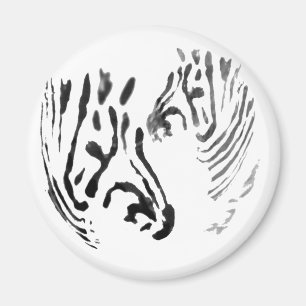 Wildlife Art Cool Zebras Magnet