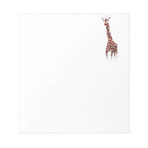Wildlife Art Giraffe Notepad