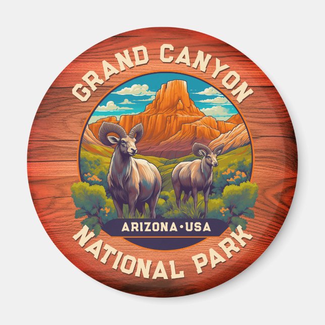 Wildlife at Grand Canyon National Park Arizona Magnet (Front)
