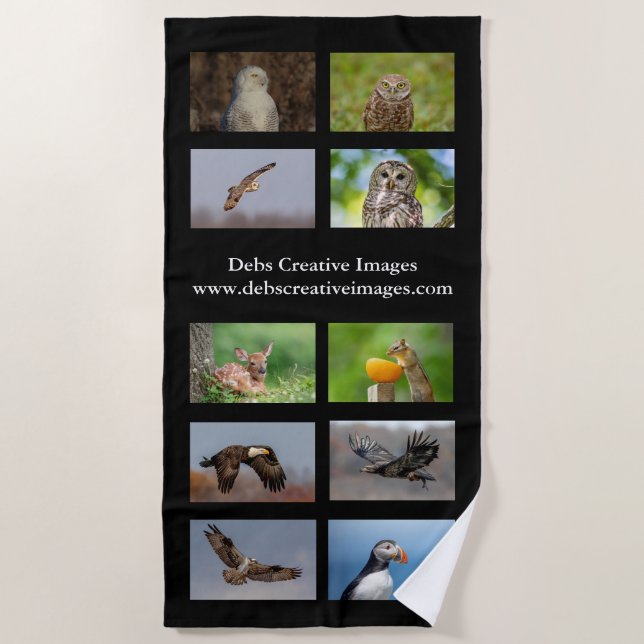 Wildlife Beach Towel (Front)