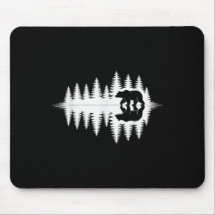 Wildlife Bear Forest Reflection Art Hiking Camping Mouse Mat