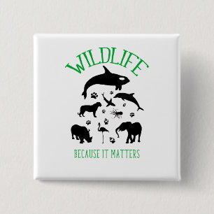 Wildlife Because it matters Wild Silhouette Badge
