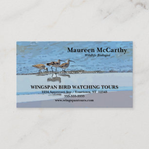 Wildlife Biologist Birdwatching Tours Ecotourism Business Card