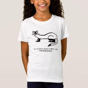 Wildlife -  Black-footed FERRET  - Endangered- T-Shirt