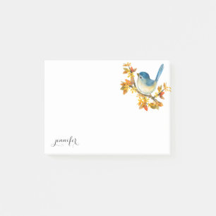 Wildlife Blue Bird Post it Note