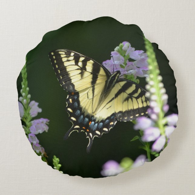 Wildlife Butterfly Round Cushion (Back)