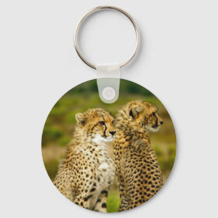 Wildlife Cheetah Photo Key Ring