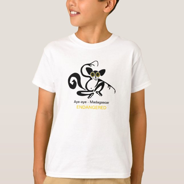 Wildlife - Cool AYE-AYE -Animal graphics- T-Shirt (Front)
