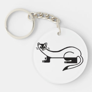 Wildlife - Cool Black-footed FERRET - Nature -  Key Ring