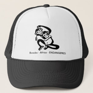 Wildlife - Cool BONOBO- Chimpanzee -  Primate Trucker Hat