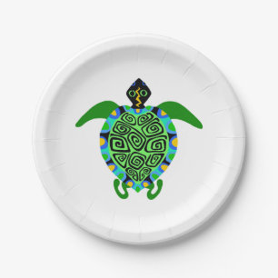 Wildlife - Cool Sea TURTLE  - Nature - Party Paper Plate