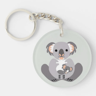 Wildlife - Cute Koala - Nature - Endangered animal Key Ring