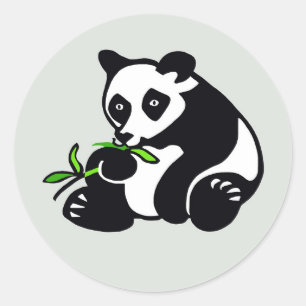 Wildlife - Cute PANDA Bear- Conservation - China Classic Round Sticker