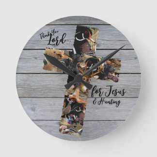 Wildlife Décor for Christians, Hunting Wall Clock