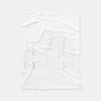 Wildlife Deer Buck Forest Moon Silhouette Fleece Blanket